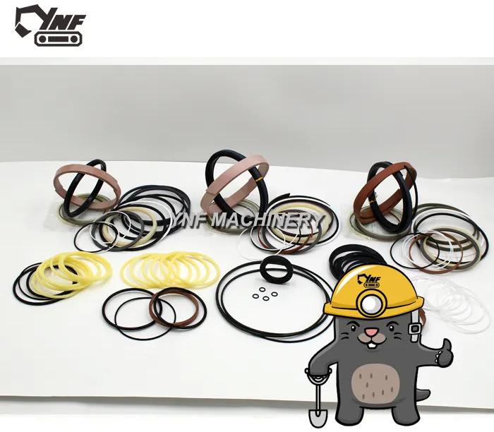 New Hydraulics YNF04105 332H5587 332/H5587 JCB220 excavator parts big arm middle arm small arm hydraulic cylinder oil seal seal ring repair kit: picture 6