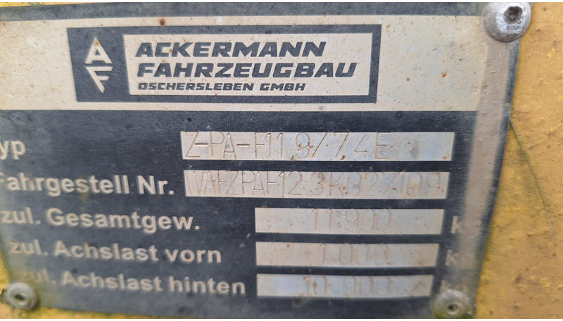 Ackermann 2 Achser Plane Spriegel - Curtainsider trailer: picture 4 Ackermann 2 Achser Plane Spriegel - Curtainsider trailer: picture 4