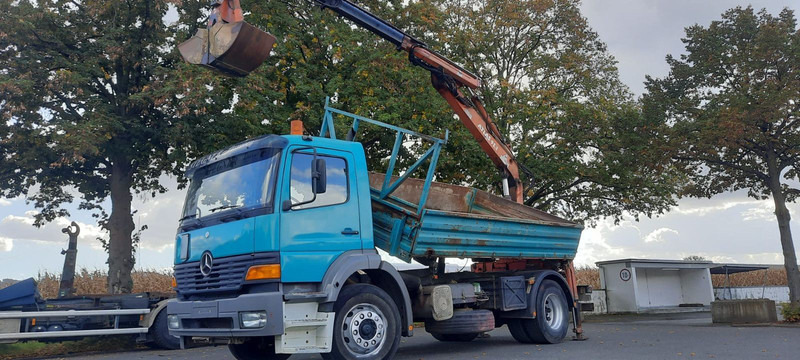 Mercedes-Benz 1828K 4x2 Kipper KRAN+Funk/Greifer - Tipper, Crane truck: picture 1 Mercedes-Benz 1828K 4x2 Kipper KRAN+Funk/Greifer - Tipper, Crane truck: picture 1
