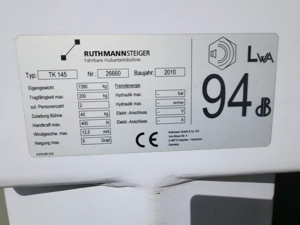 Mercedes-Benz ATEGO 822/ RUTHMANN STEIGER TK145 - Truck mounted aerial platform: picture 3 Mercedes-Benz ATEGO 822/ RUTHMANN STEIGER TK145 - Truck mounted aerial platform: picture 3