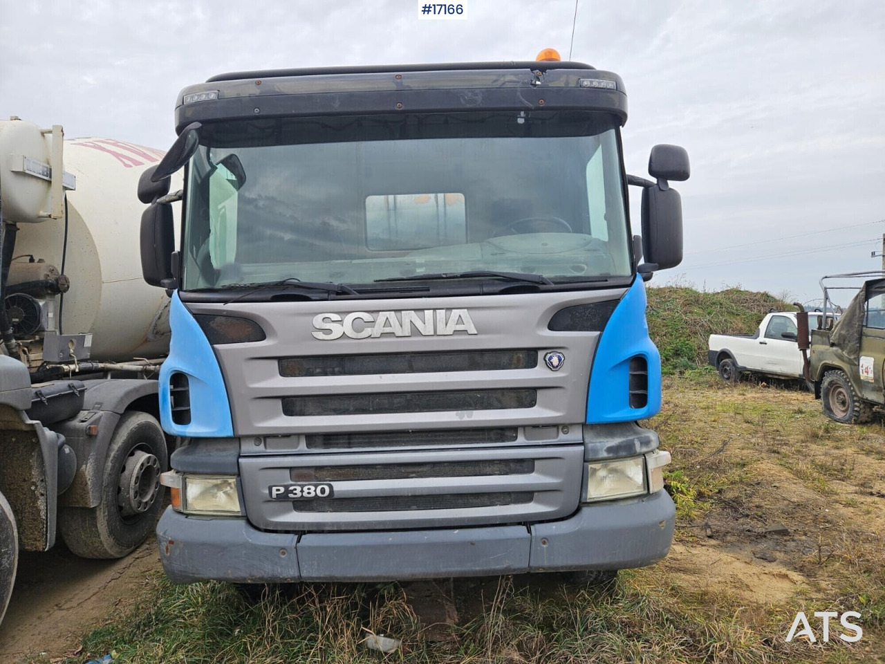 Concrete mixer on SCANIA P380 chassis (2008) - Concrete mixer truck: picture 3 Concrete mixer on SCANIA P380 chassis (2008) - Concrete mixer truck: picture 3
