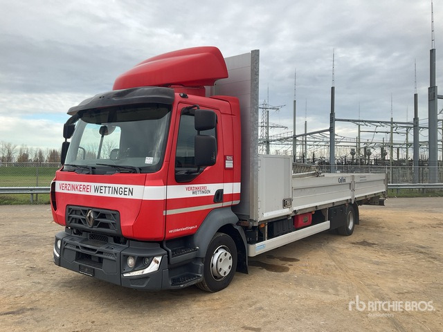 Renault Midlum 240 D12 Flatbed Truck with Crane - Dropside/ Flatbed truck, Crane truck: picture 1 Renault Midlum 240 D12 Flatbed Truck with Crane - Dropside/ Flatbed truck, Crane truck: picture 1