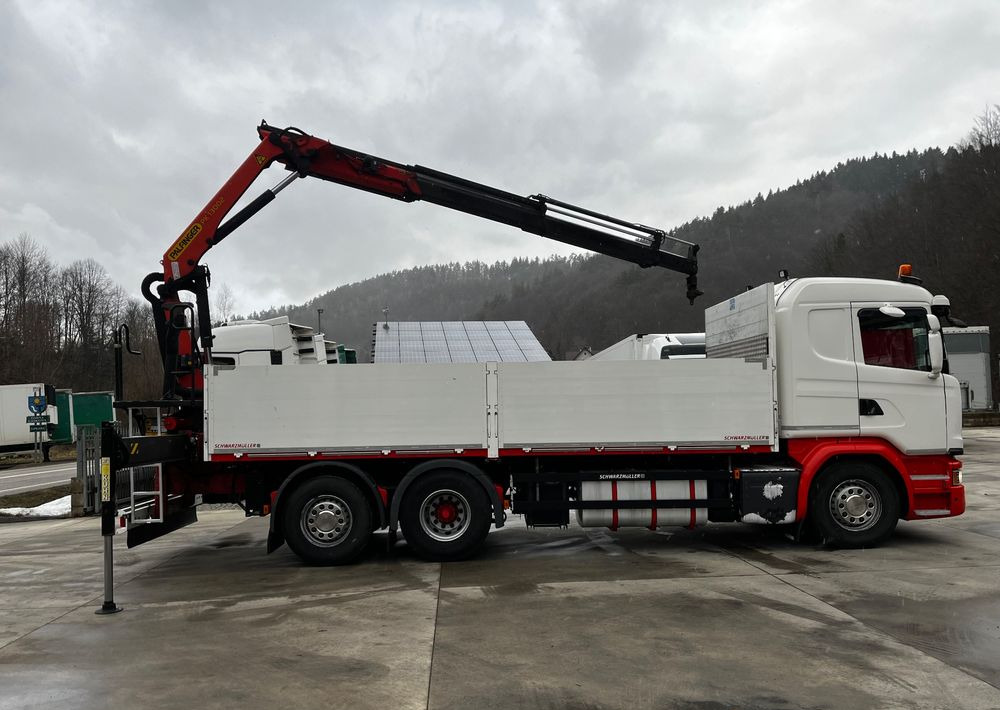 Scania G450 // 6x2// Skrzynia 6.40x2.49 // HDS Palfinger // Oś skrętna podnoszona // - Dropside/ Flatbed truck, Crane truck: picture 3 Scania G450 // 6x2// Skrzynia 6.40x2.49 // HDS Palfinger // Oś skrętna podnoszona // - Dropside/ Flatbed truck, Crane truck: picture 3