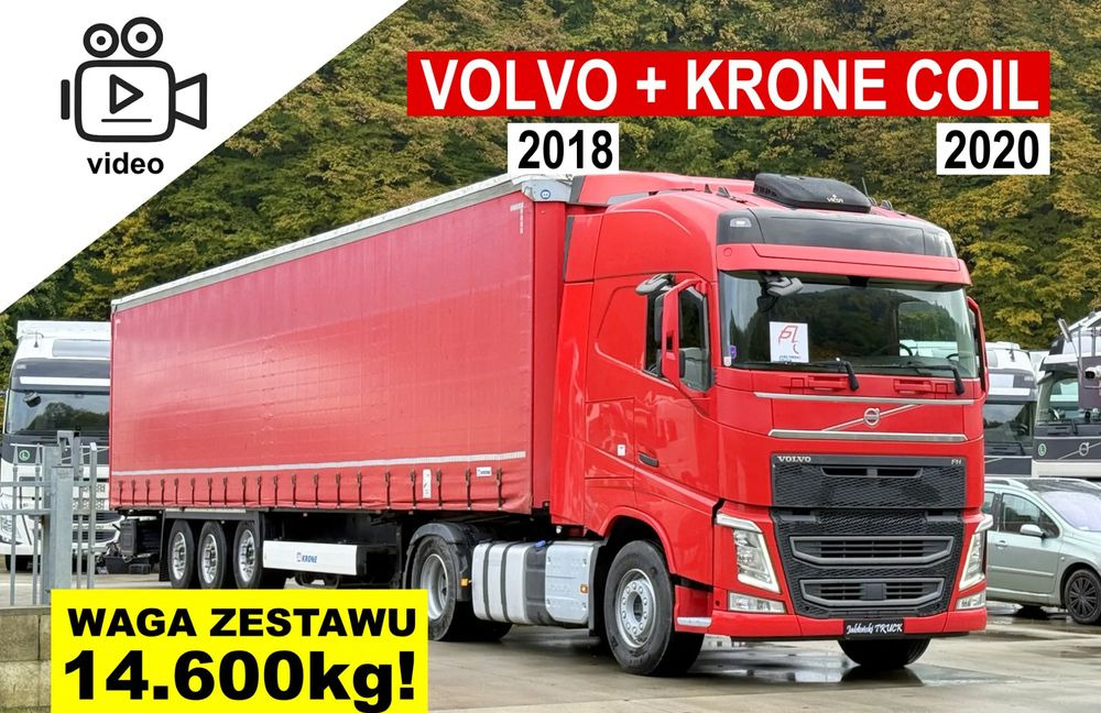 Volvo FH // Standard 2018 Rok // Klima Postojowa // I-shift // + Naczepa Krone Coilmulde 2020 Rok // Oś podnoszona // Super Stan !!! - Tractor unit, Curtainsider semi-trailer: picture 1 Volvo FH // Standard 2018 Rok // Klima Postojowa // I-shift // + Naczepa Krone Coilmulde 2020 Rok // Oś podnoszona // Super Stan !!! - Tractor unit, Curtainsider semi-trailer: picture 1