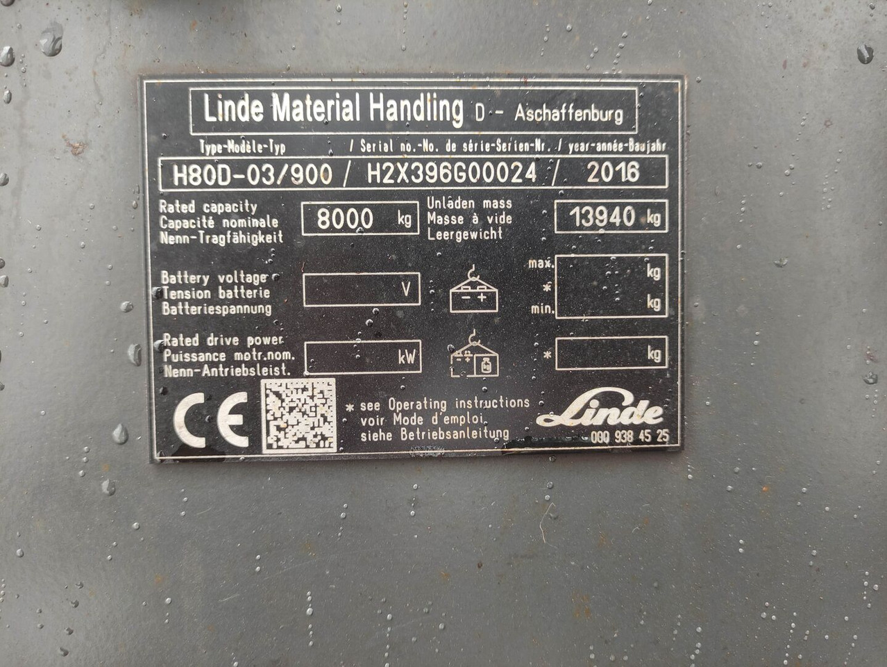 Diesel forklift Linde H80D 900-03-396 EVO (M): picture 6