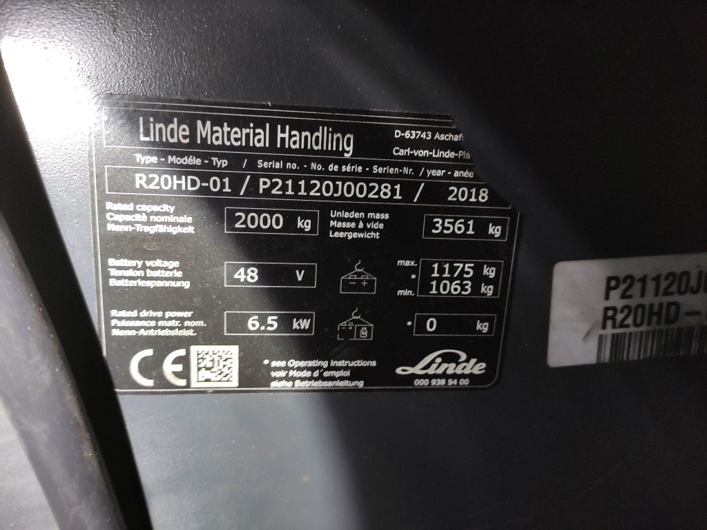 Reach truck Linde R20HD-01-1120: picture 6