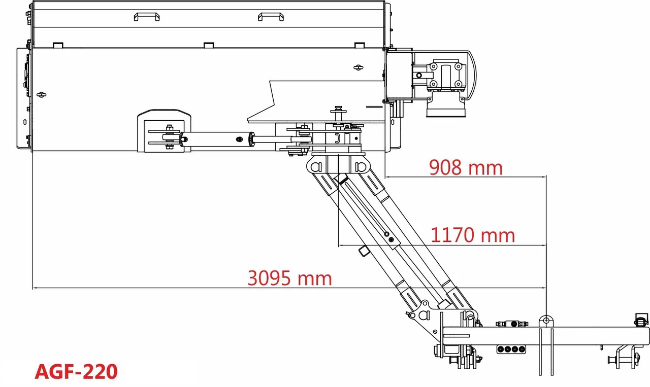 Kosiarka bijakowa Jansen AGF-220 tylno-boczna hydrauliczna z unoszoną pokrywą - Flail mower: picture 3 Kosiarka bijakowa Jansen AGF-220 tylno-boczna hydrauliczna z unoszoną pokrywą - Flail mower: picture 3