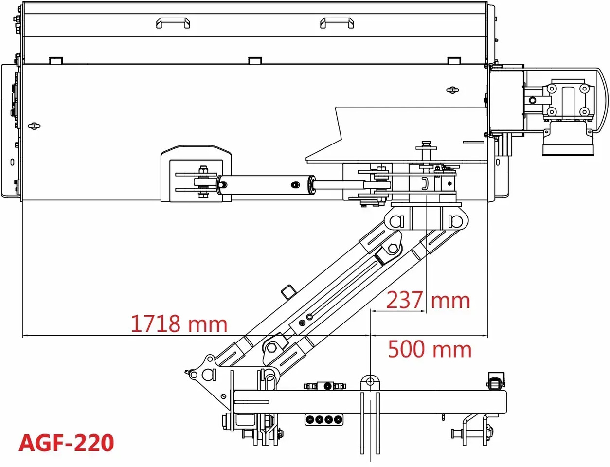 Kosiarka bijakowa Jansen AGF-220 tylno-boczna hydrauliczna z unoszoną pokrywą - Flail mower: picture 2 Kosiarka bijakowa Jansen AGF-220 tylno-boczna hydrauliczna z unoszoną pokrywą - Flail mower: picture 2