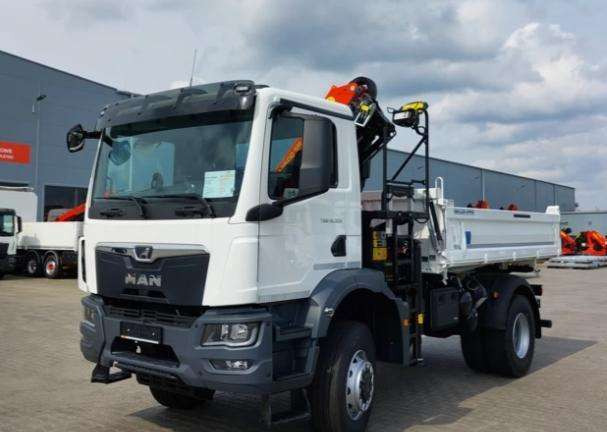 MAN TGM 18.320 - Tipper, Crane truck: picture 2 MAN TGM 18.320 - Tipper, Crane truck: picture 2