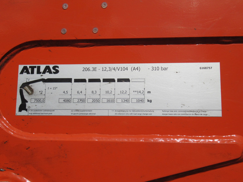 Hook lift truck, Crane truck Scania P 340 B 6x2*4 VDL Haak - Kraan ATLAS 206.3E: picture 18