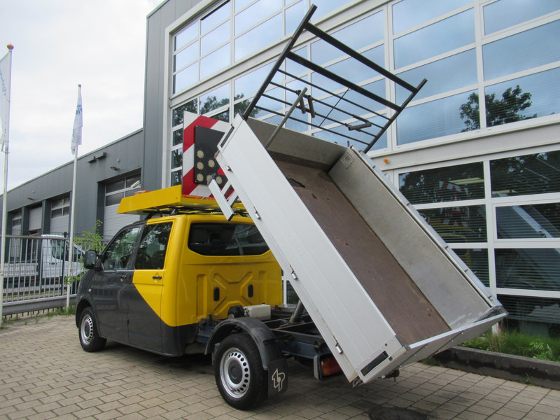 Tipper van, Combi van Volkswagen Transporter T5 2.0 TDI 75KW L2H1 DOKA dubbelcabine Kipper Actiebord: picture 14