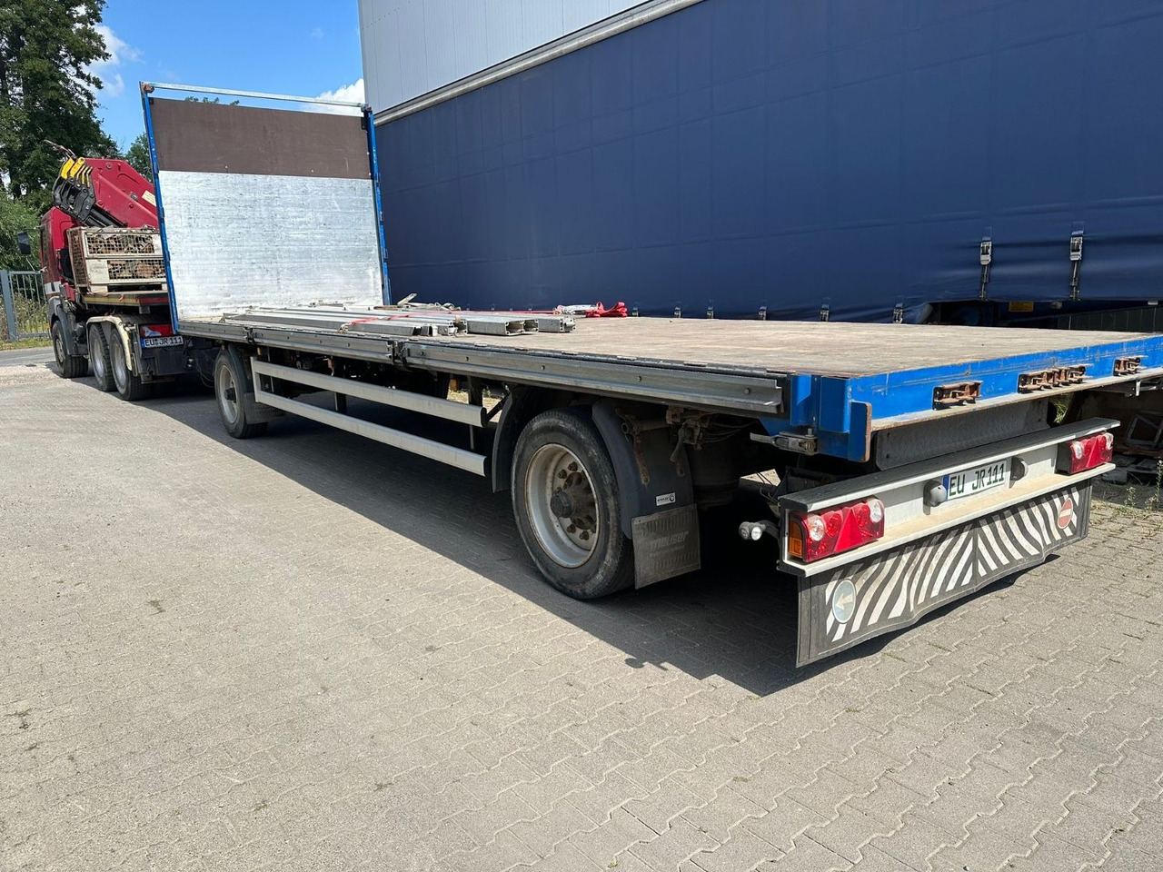 Meuser Plattform Anhänger/ 9m/Luft/11.000Kg - Dropside/ Flatbed trailer: picture 2 Meuser Plattform Anhänger/ 9m/Luft/11.000Kg - Dropside/ Flatbed trailer: picture 2