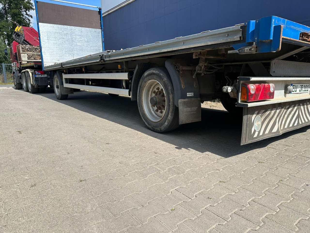 Meuser Plattform Anhänger/ 9m/Luft/11.000Kg - Dropside/ Flatbed trailer: picture 4 Meuser Plattform Anhänger/ 9m/Luft/11.000Kg - Dropside/ Flatbed trailer: picture 4