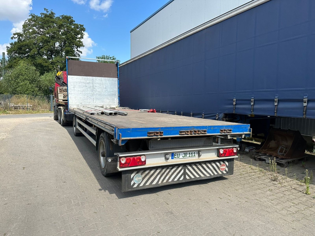 Meuser Plattform Anhänger/ 9m/Luft/11.000Kg - Dropside/ Flatbed trailer: picture 3 Meuser Plattform Anhänger/ 9m/Luft/11.000Kg - Dropside/ Flatbed trailer: picture 3