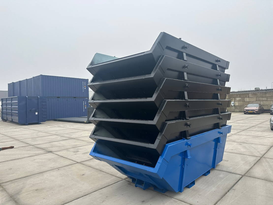 Sidalco 6m3 met heftruck lepel kokers - Skip bin: picture 4 Sidalco 6m3 met heftruck lepel kokers - Skip bin: picture 4
