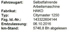 Hako Citymaster 1250 - Road sweeper: picture 5 Hako Citymaster 1250 - Road sweeper: picture 5