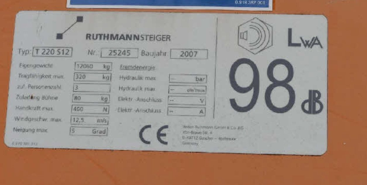 Mercedes-Benz ATEGO 4X4 1324 Hub Steiger Ruthmann T220 - Truck mounted aerial platform: picture 3 Mercedes-Benz ATEGO 4X4 1324 Hub Steiger Ruthmann T220 - Truck mounted aerial platform: picture 3