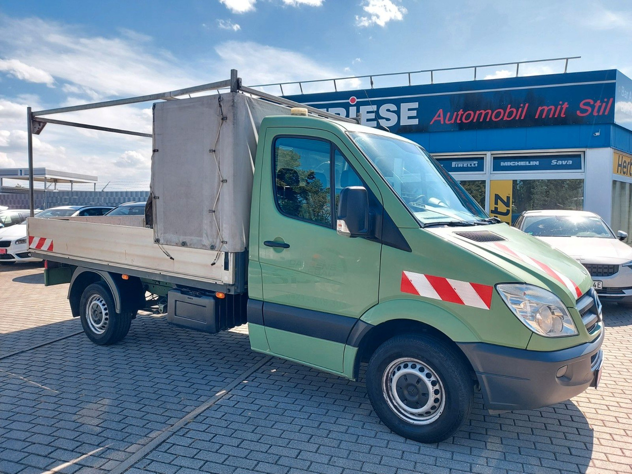 Curtain side van Mercedes-Benz Sprinter II Pritsche 316 Pritsche Klima Sandheiz: picture 11