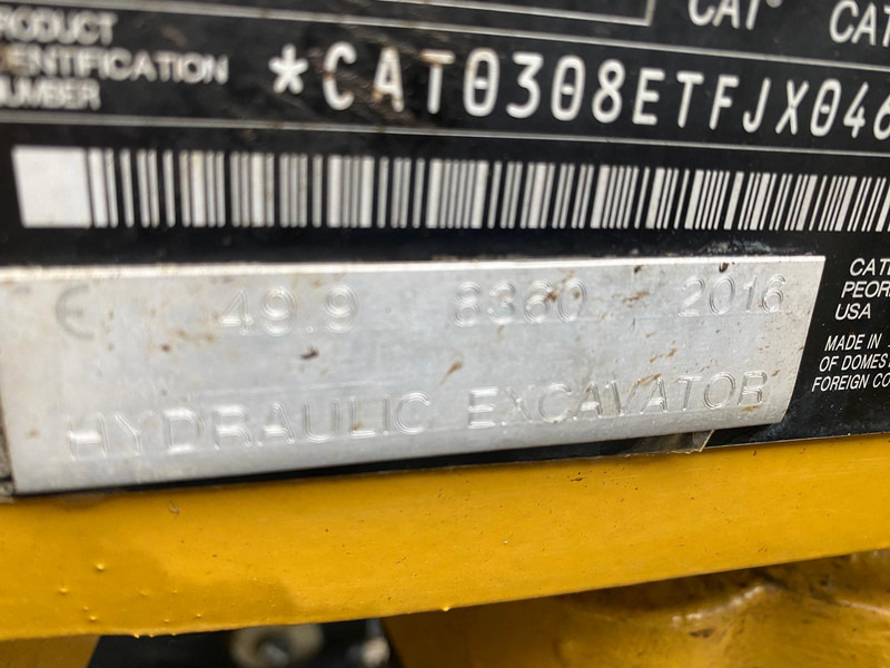 Mini excavator Caterpillar 308E2 CR NVT: picture 12 Mini excavator Caterpillar 308E2 CR NVT: picture 12