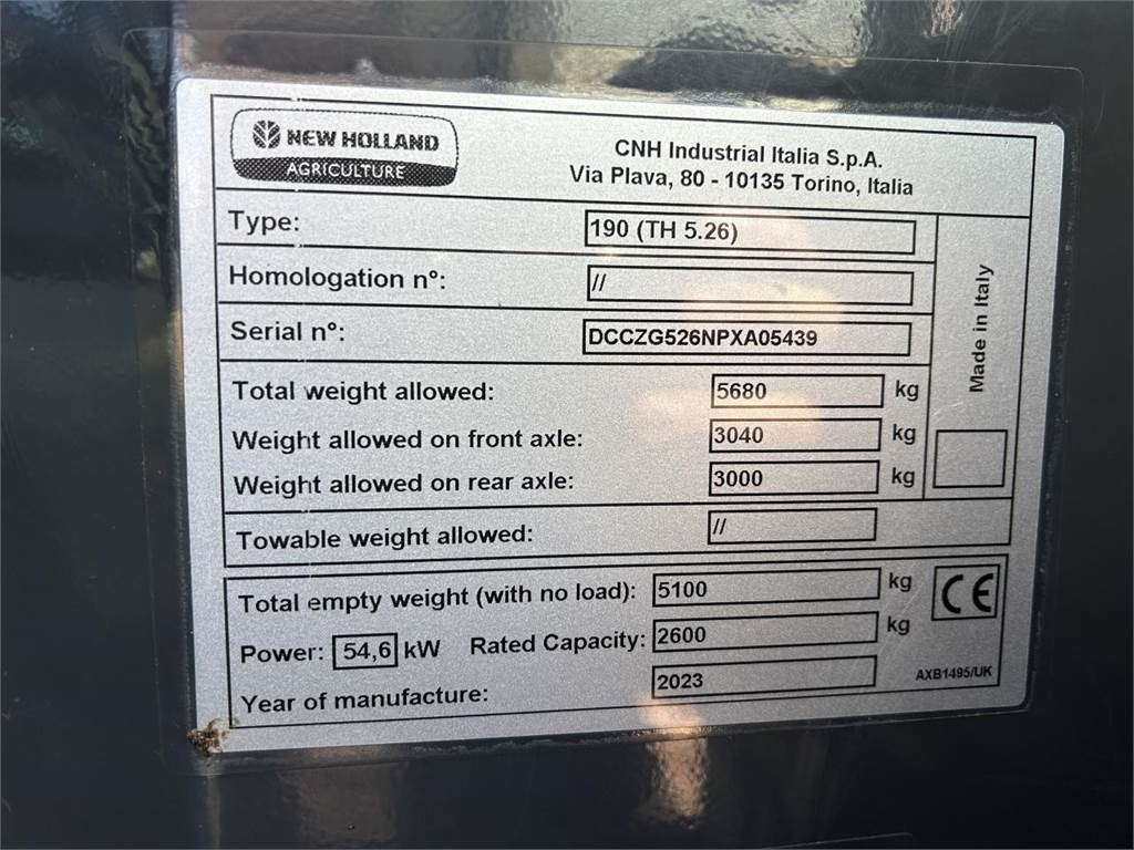 New Holland TH5.26 - Telescopic handler: picture 3 New Holland TH5.26 - Telescopic handler: picture 3