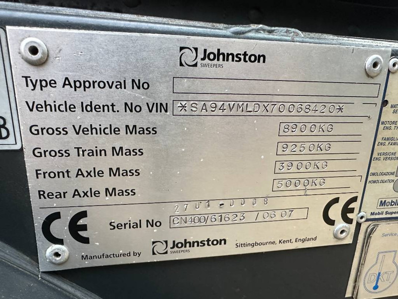 Road sweeper Johnston CN400: picture 7