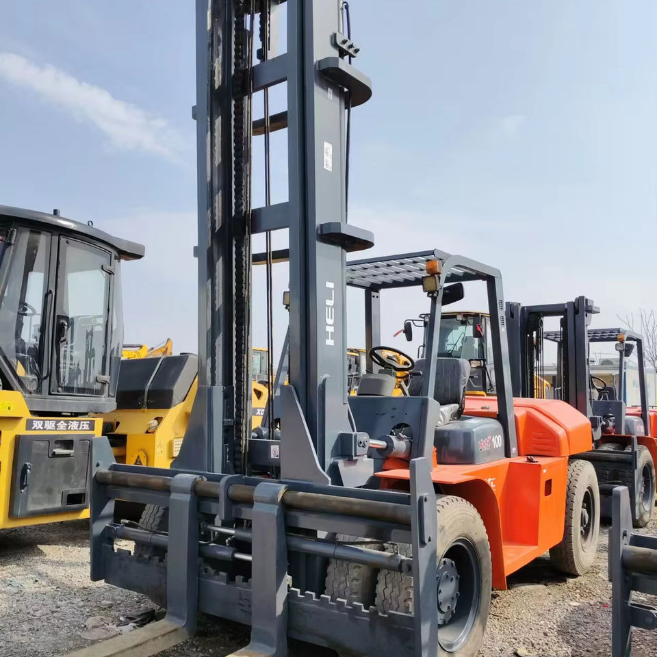 6-Meter Lift Height Mast Forklift Used Heli 10-Ton Forklift Truck Cpcd100 - Forklift: picture 1 6-Meter Lift Height Mast Forklift Used Heli 10-Ton Forklift Truck Cpcd100 - Forklift: picture 1