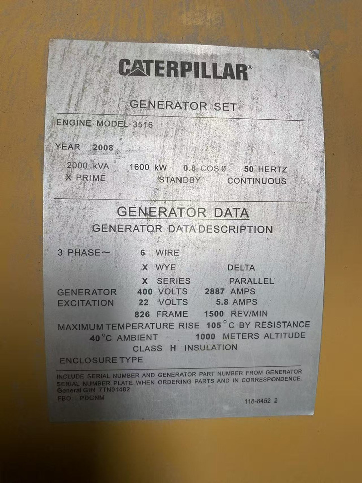 Generator set CATPILLAR 3516C: picture 10