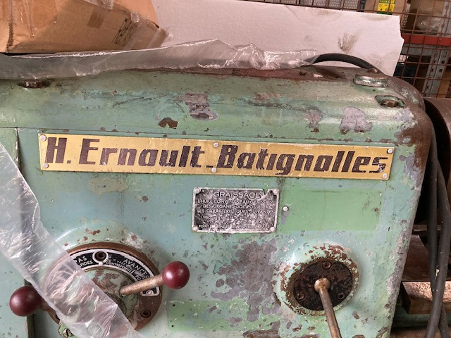 TOUR MECANIQUE ERNAULT BATIGNOLLES - Metal lathe: picture 2 TOUR MECANIQUE ERNAULT BATIGNOLLES - Metal lathe: picture 2
