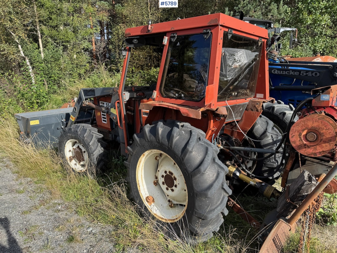 Farm tractor 1986 Fiat 55-46 DT w/ front loader.: picture 7