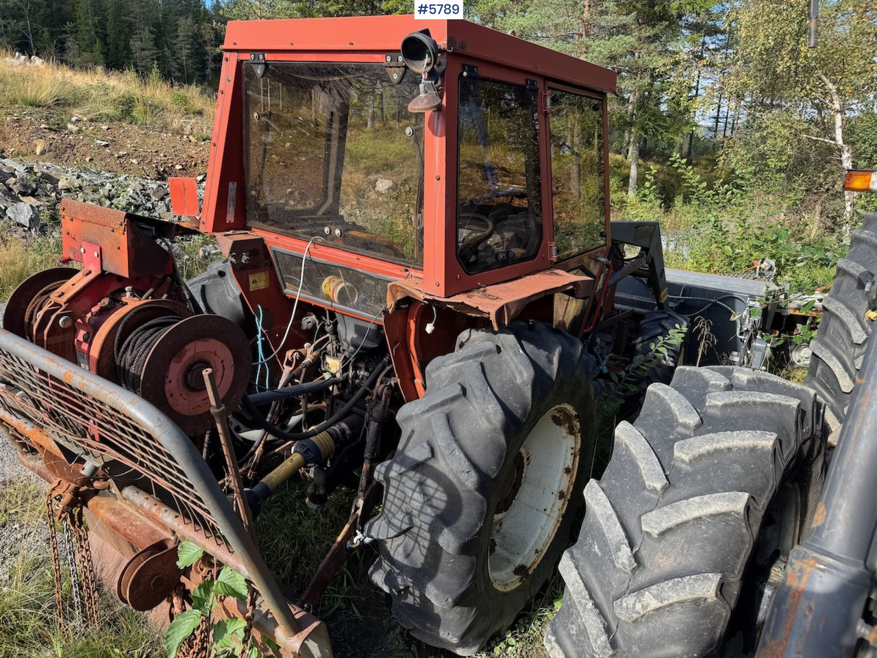 Farm tractor 1986 Fiat 55-46 DT w/ front loader.: picture 6