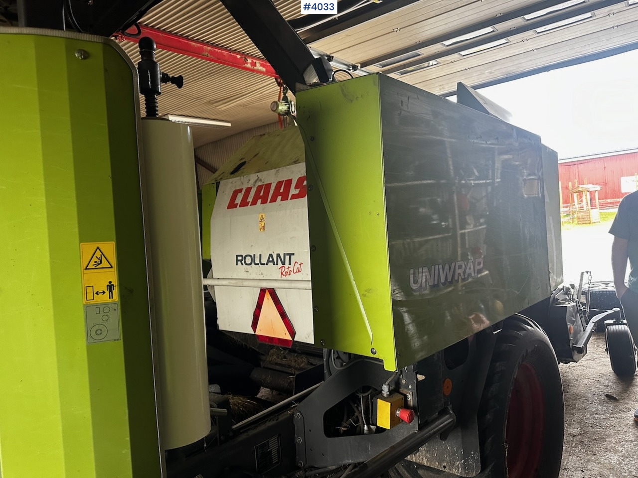 Hay and forage equipment 2008 Claas rollant 355 uniwrap round baler press: picture 7