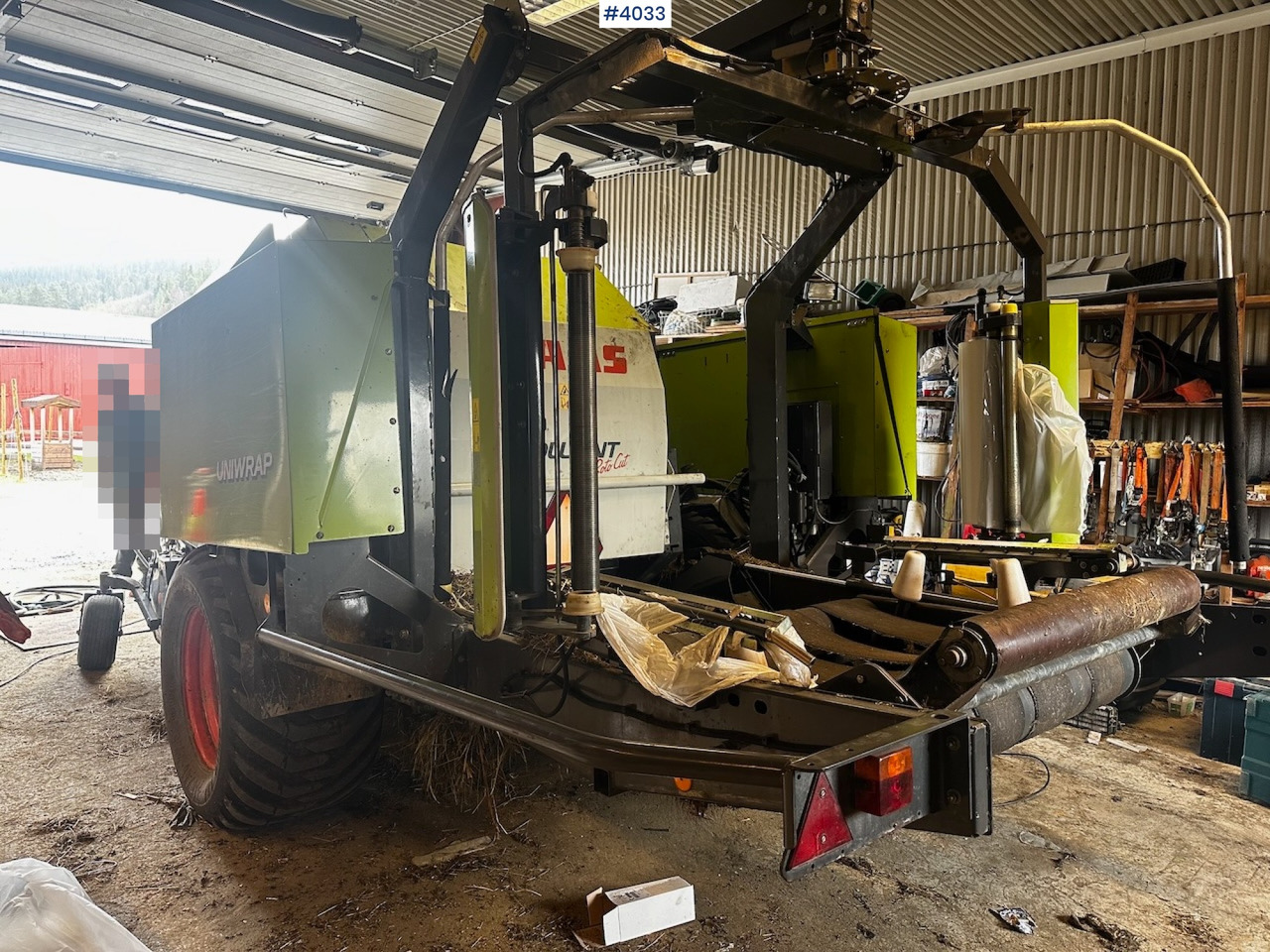 Hay and forage equipment 2008 Claas rollant 355 uniwrap round baler press: picture 10