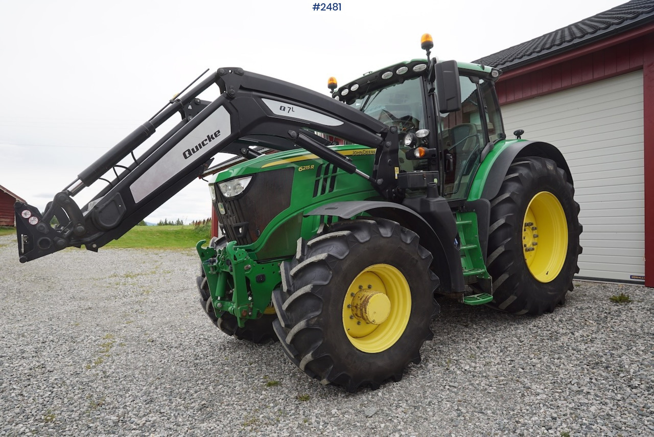 2017 John Deere 6215R w/Quicke loader and front hydraulics - Farm tractor: picture 2 2017 John Deere 6215R w/Quicke loader and front hydraulics - Farm tractor: picture 2