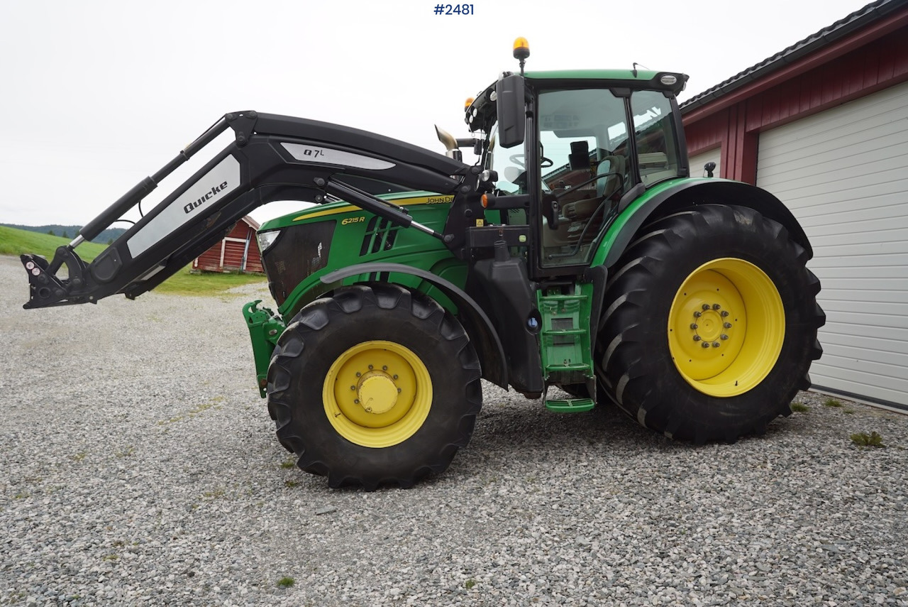 2017 John Deere 6215R w/Quicke loader and front hydraulics - Farm tractor: picture 3 2017 John Deere 6215R w/Quicke loader and front hydraulics - Farm tractor: picture 3
