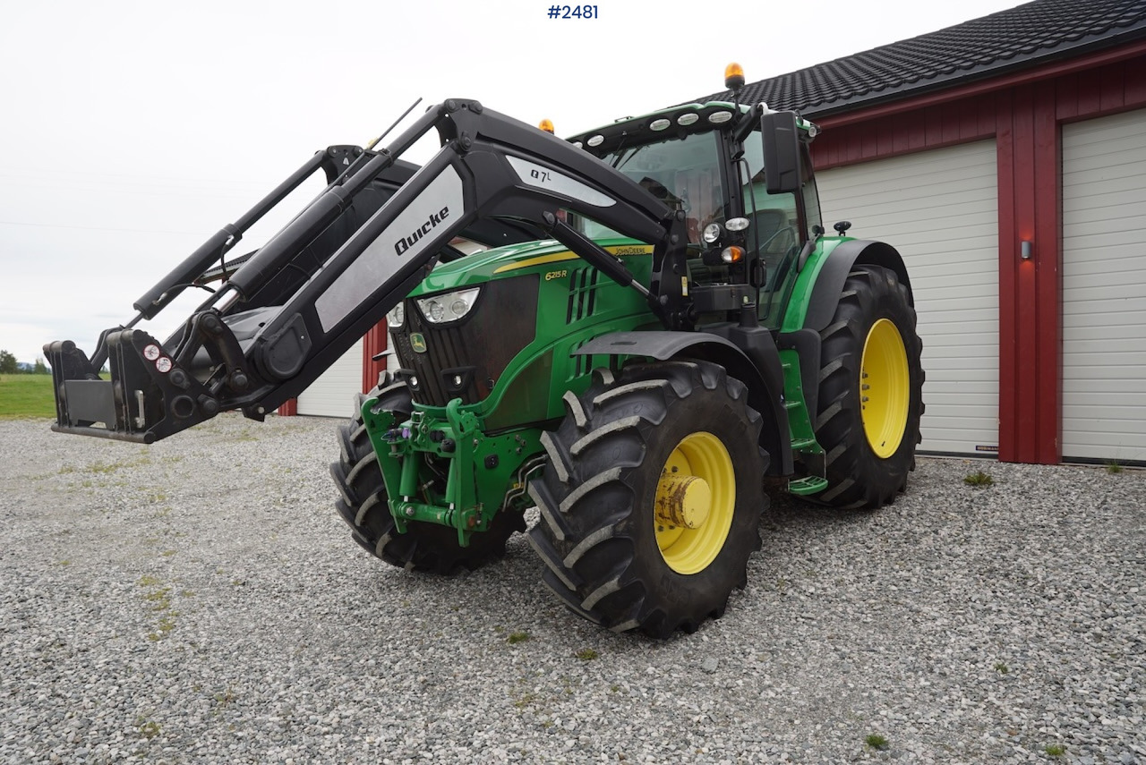 2017 John Deere 6215R w/Quicke loader and front hydraulics - Farm tractor: picture 4 2017 John Deere 6215R w/Quicke loader and front hydraulics - Farm tractor: picture 4