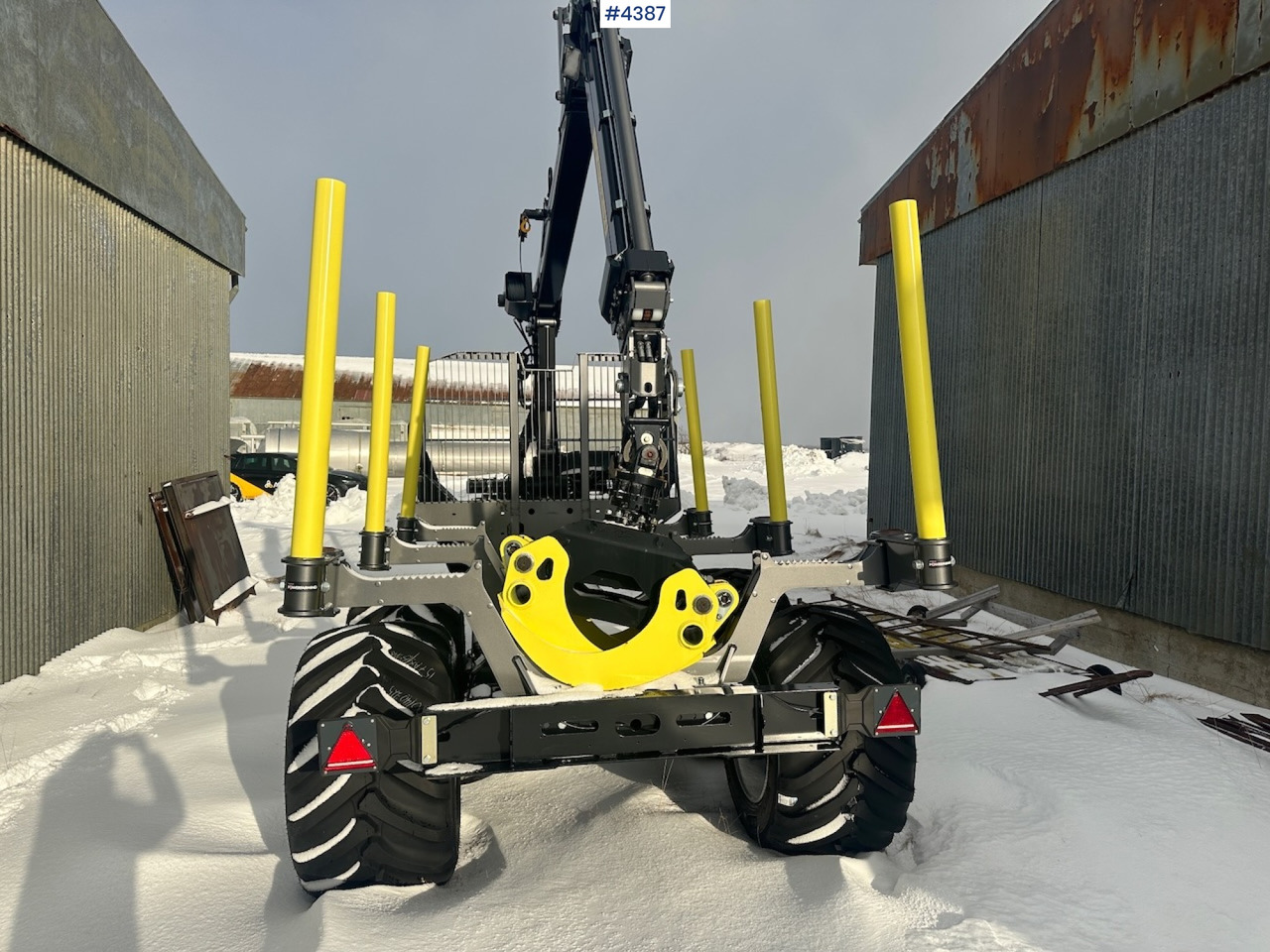 2023 Palms u12 timber trailer w/ Palms 5,85 krane. Never used. - Timber trailer: picture 5 2023 Palms u12 timber trailer w/ Palms 5,85 krane. Never used. - Timber trailer: picture 5