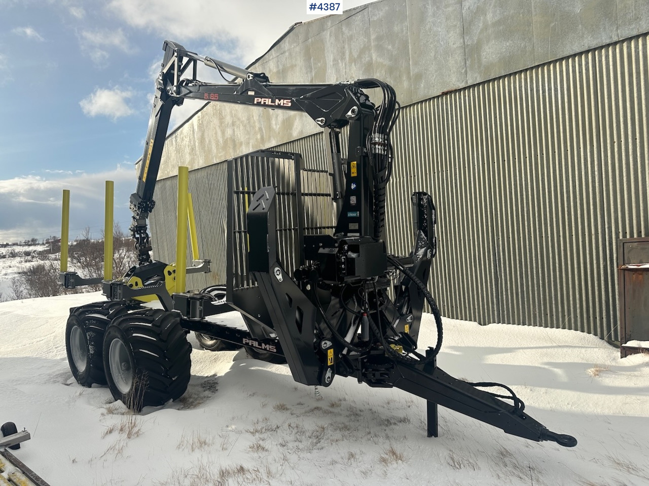 2023 Palms u12 timber trailer w/ Palms 5,85 krane. Never used. - Timber trailer: picture 2 2023 Palms u12 timber trailer w/ Palms 5,85 krane. Never used. - Timber trailer: picture 2