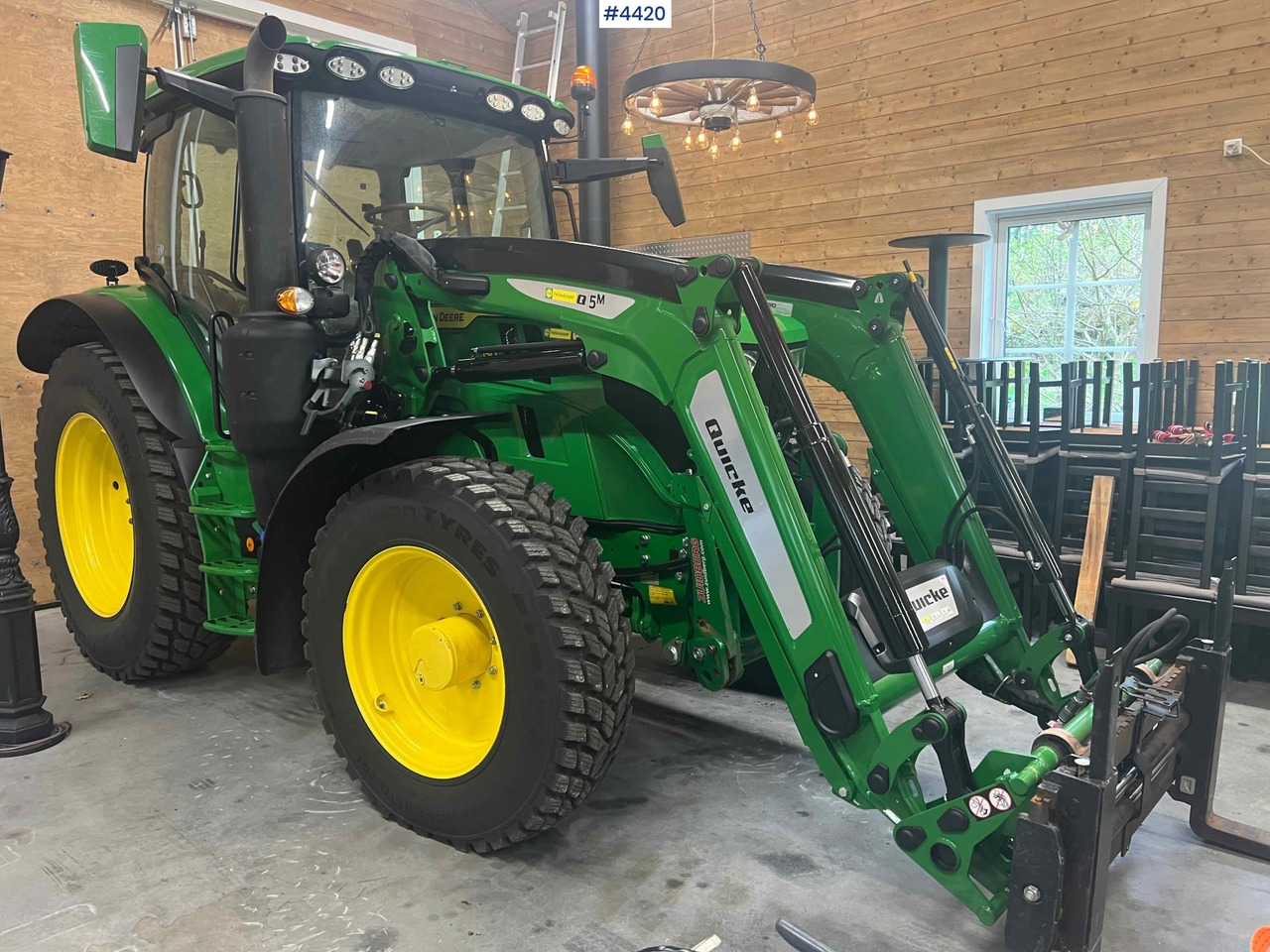 2024 John Deere 6150R w/ Quicke Front Loader & Bucket - Farm tractor: picture 3 2024 John Deere 6150R w/ Quicke Front Loader & Bucket - Farm tractor: picture 3