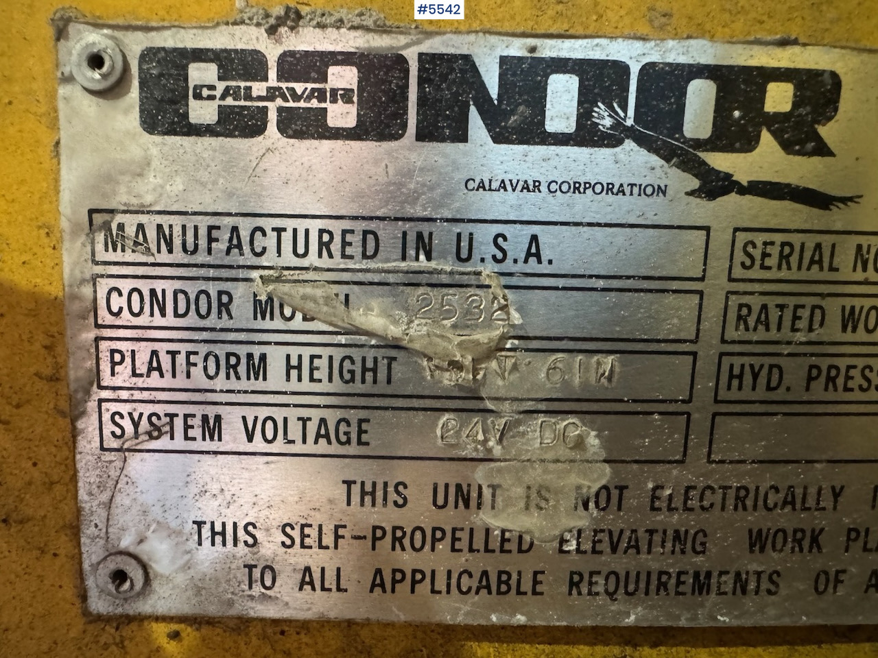 Lease a Condor Chick 2548 scissor lift. Condor Chick 2548 scissor lift.: picture 8 Lease a Condor Chick 2548 scissor lift. Condor Chick 2548 scissor lift.: picture 8