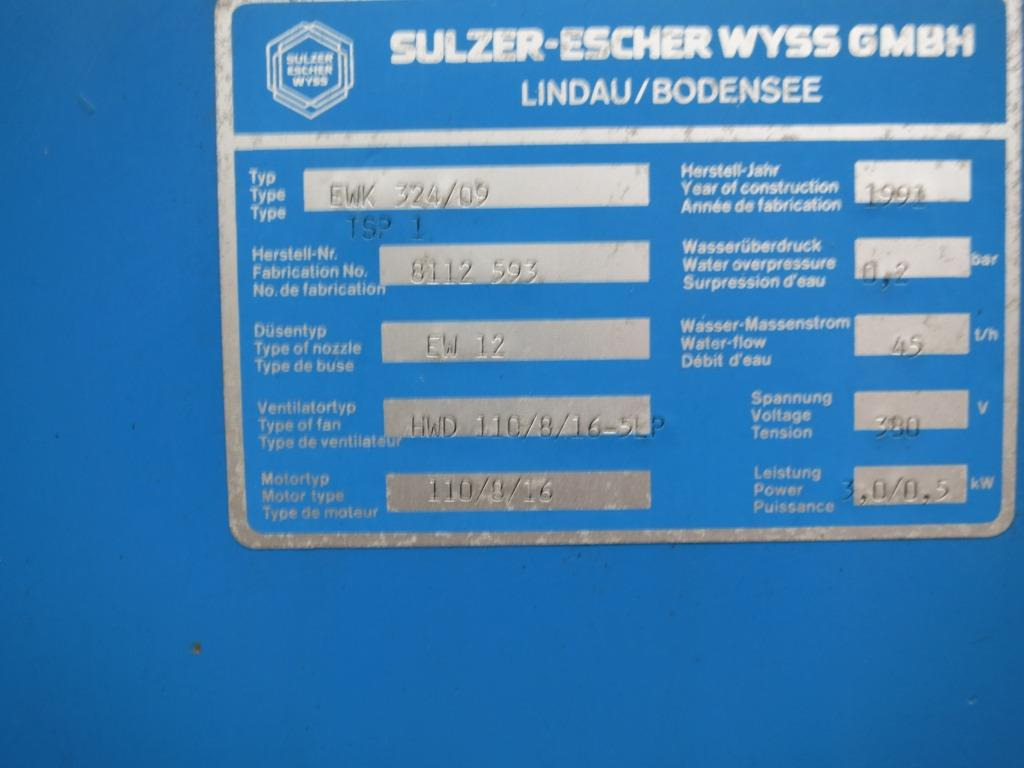 SULZER EWK 324/09 - Industrial equipment: picture 3 SULZER EWK 324/09 - Industrial equipment: picture 3