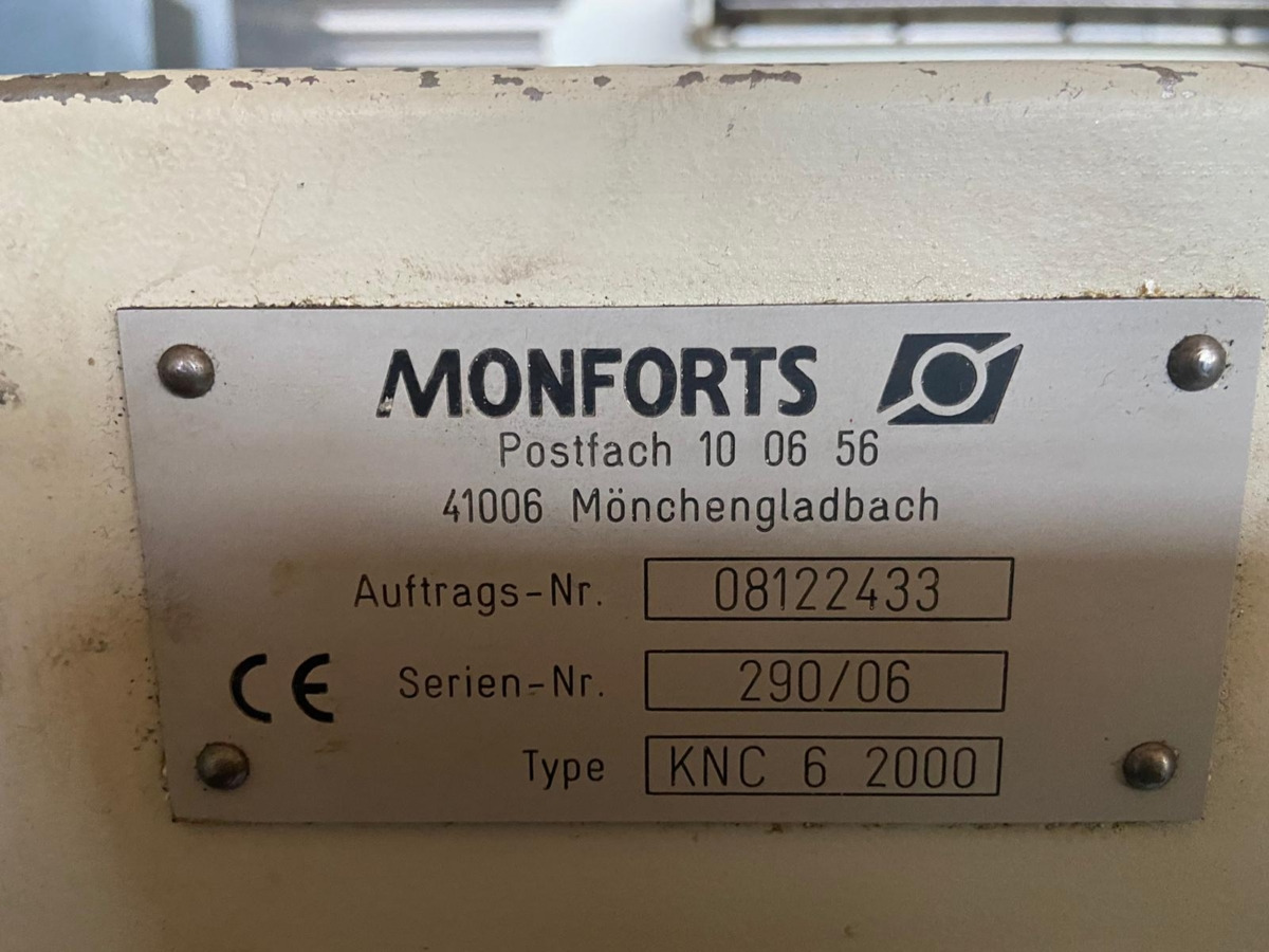 MONFORTS KNC 6-2000 - Metal lathe: picture 3 MONFORTS KNC 6-2000 - Metal lathe: picture 3