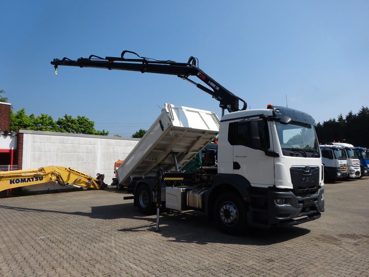 MAN 22.400 TGS + HIAB X-HIDUO 138 Kran - Tipper, Crane truck: picture 1 MAN 22.400 TGS + HIAB X-HIDUO 138 Kran - Tipper, Crane truck: picture 1