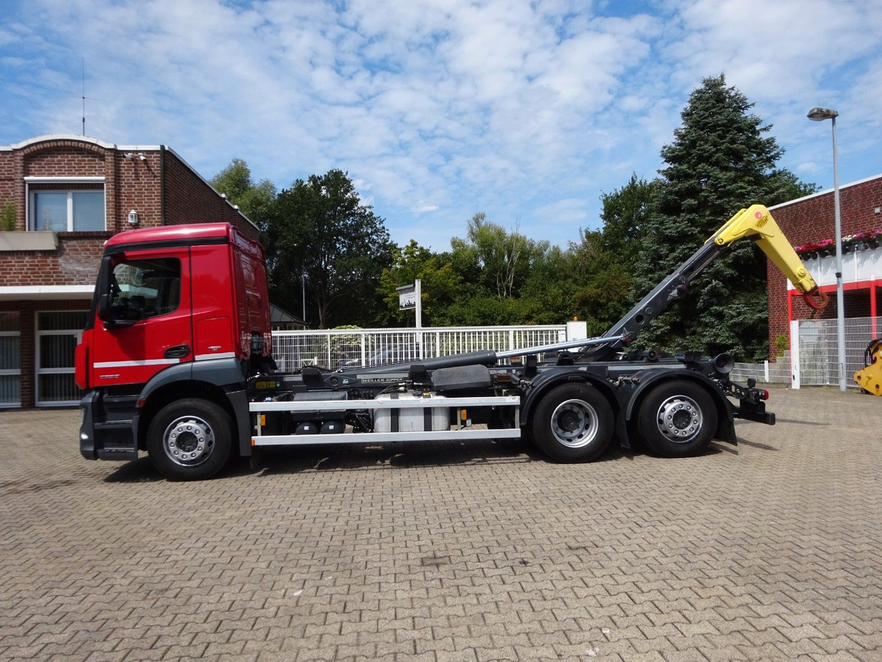 Hook lift truck Mercedes-Benz Antos 2532 MEILLER Abroller Lift+Lenkachse 6x2: picture 7