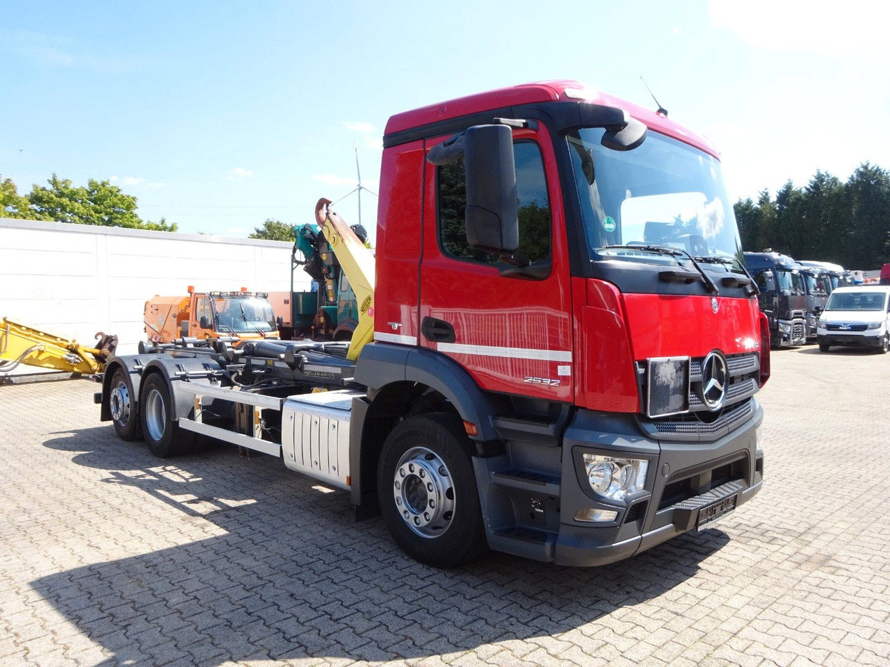 Hook lift truck Mercedes-Benz Antos 2532 MEILLER Abroller Lift+Lenkachse 6x2: picture 13