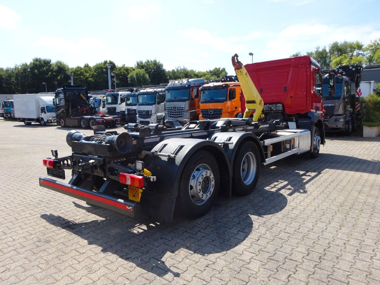 Hook lift truck Mercedes-Benz Antos 2532 MEILLER Abroller Lift+Lenkachse 6x2: picture 11