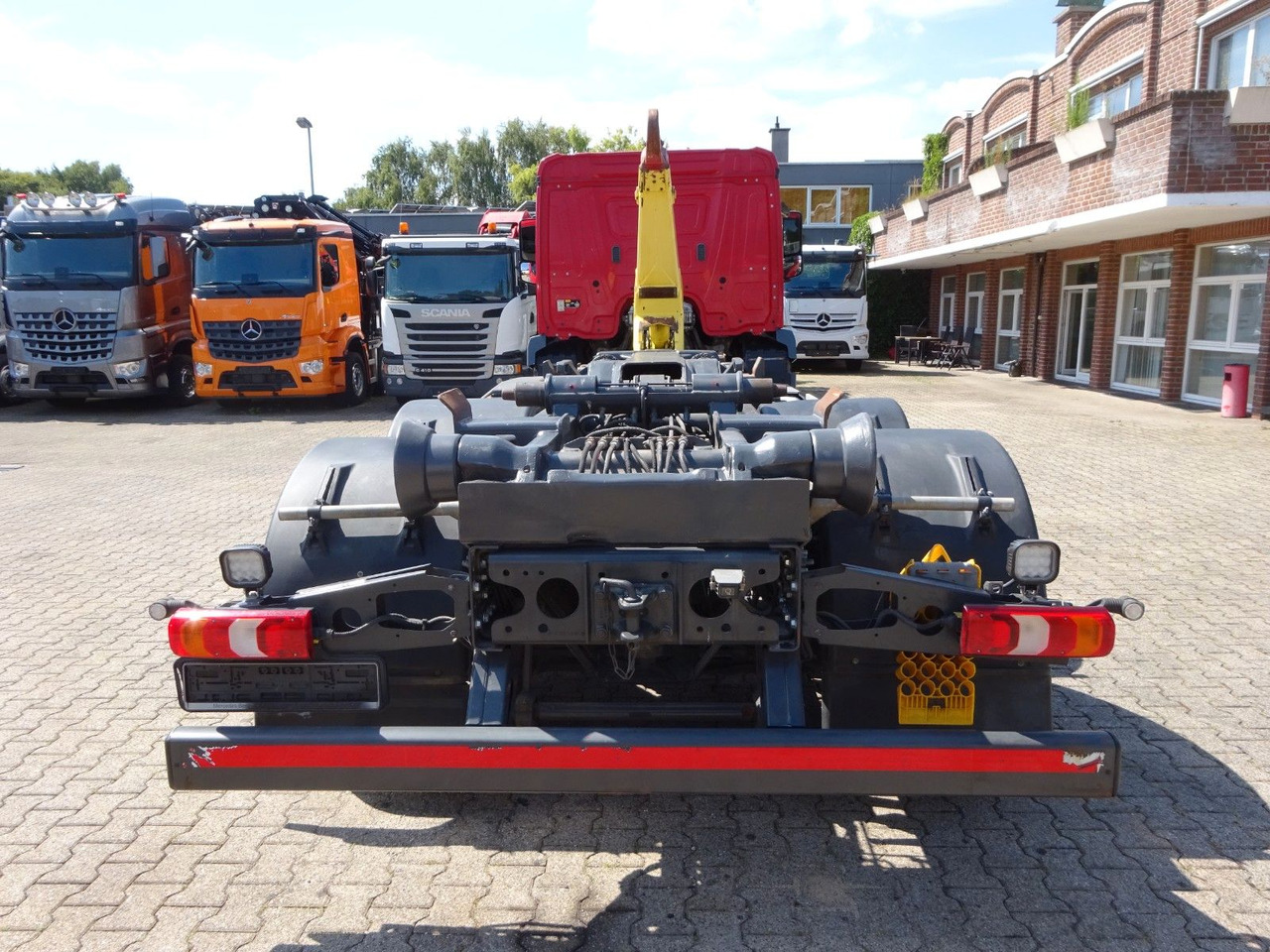 Hook lift truck Mercedes-Benz Antos 2532 MEILLER Abroller Lift+Lenkachse 6x2: picture 9