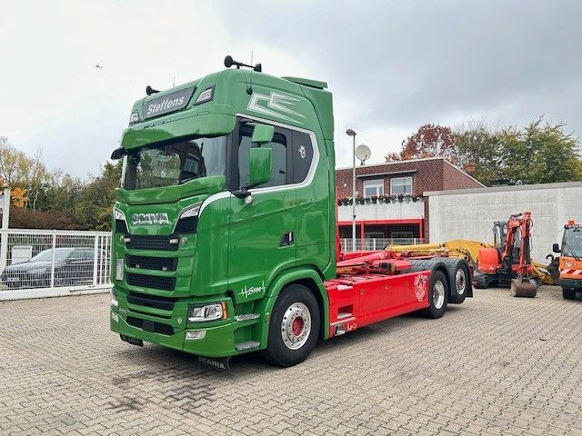 Scania S580 V8 MEILLER Abroller mit Lift+Lenkachse 6x2 - Hook lift truck: picture 3 Scania S580 V8 MEILLER Abroller mit Lift+Lenkachse 6x2 - Hook lift truck: picture 3
