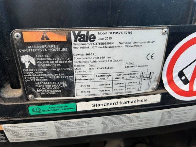 LPG forklift Yale GLP 35 VX | 2015: picture 16