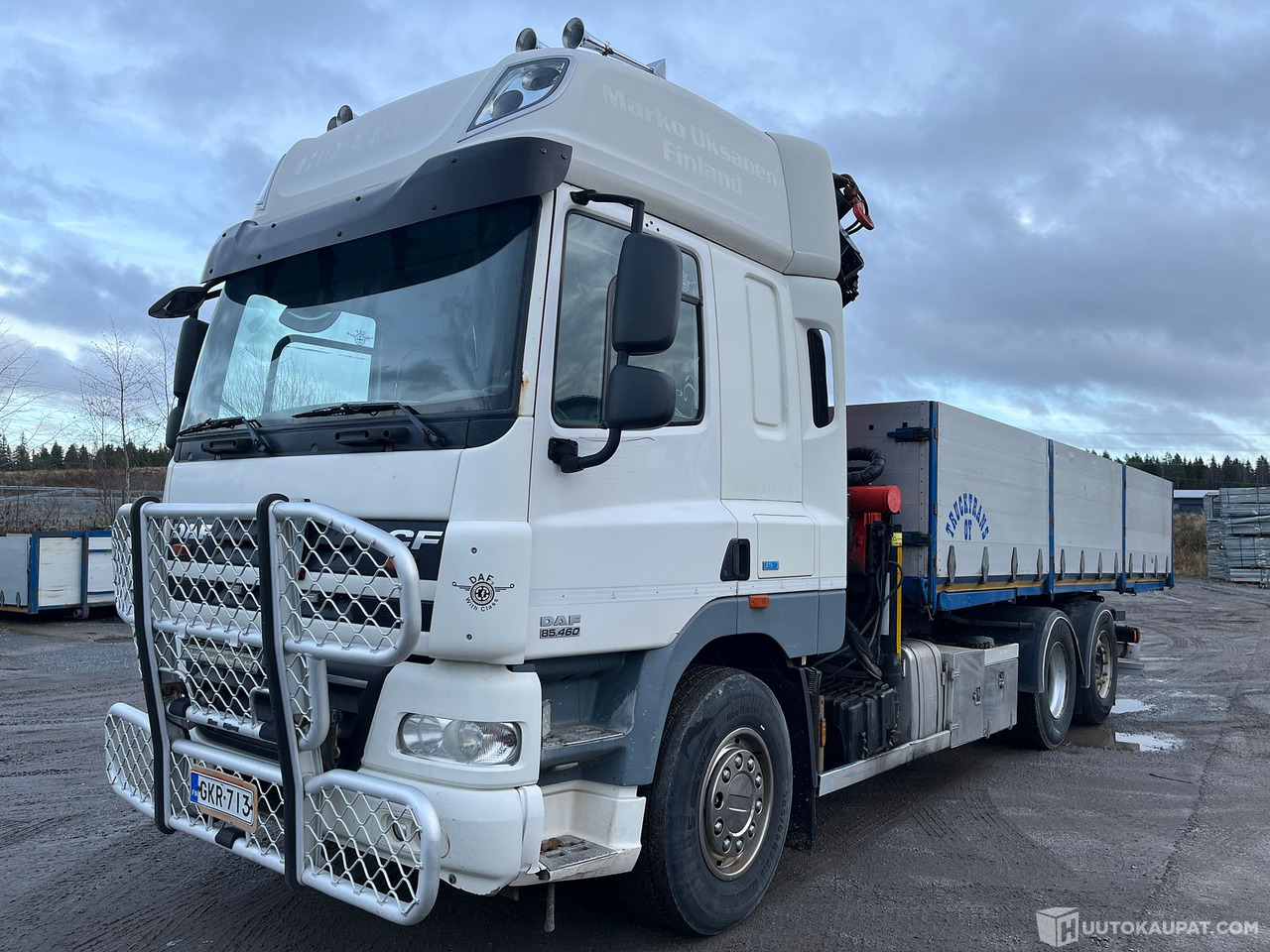 Daf CF85.460 FAN, 2013, Kangasala - Dropside/ Flatbed truck, Crane truck: picture 1 Daf CF85.460 FAN, 2013, Kangasala - Dropside/ Flatbed truck, Crane truck: picture 1