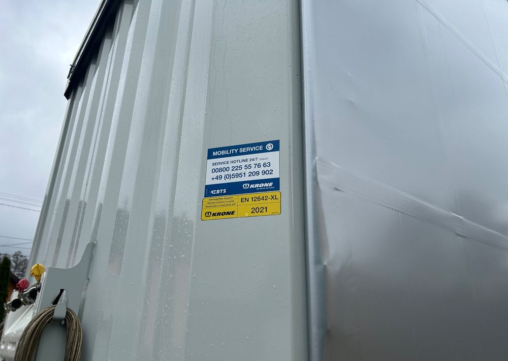 Curtainsider semi-trailer Krone STANDARD 2021 podnoszona oś OPONY 70% / STAN BARDZO DOBRY / OD PIERWSZEGO WŁAŚCICIELA / PALECIARA / TOP / sprowadzona z Niemiec !!: picture 7